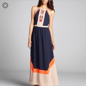 Greylin Amanda Maxi Dress in Navy